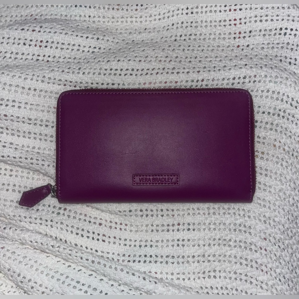 Vera Bradley Purple Faux Leather Wallet NWT!!!